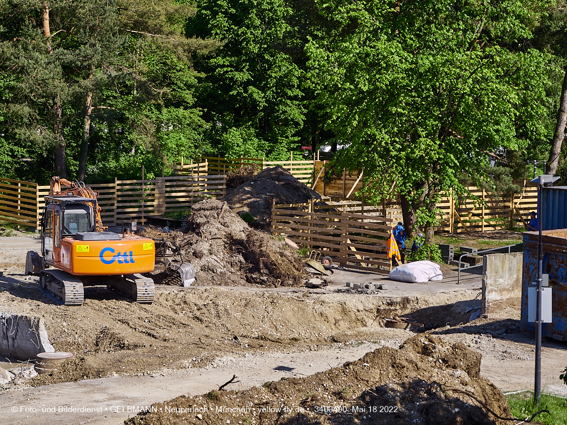 18.05.2022 - Baustelle am Haus für Kinder in Neuperlach